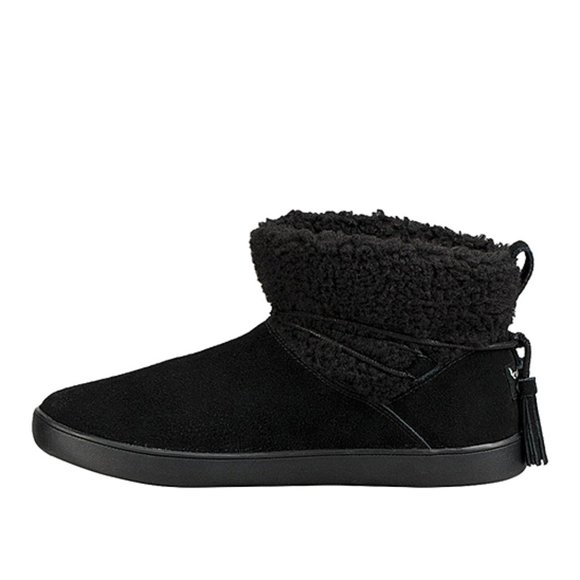 Black Isana Faux Fur-Lined Suede Boot - Women - Picture 1 of 5